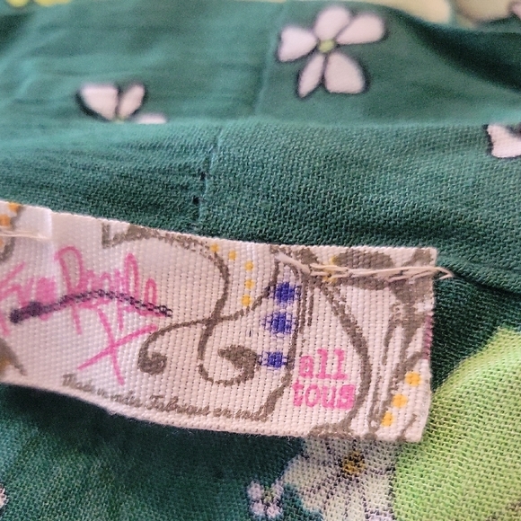 Free People Green Floral Maxi Kimono/Robe In Jungle Combo - Picture 14 of 15